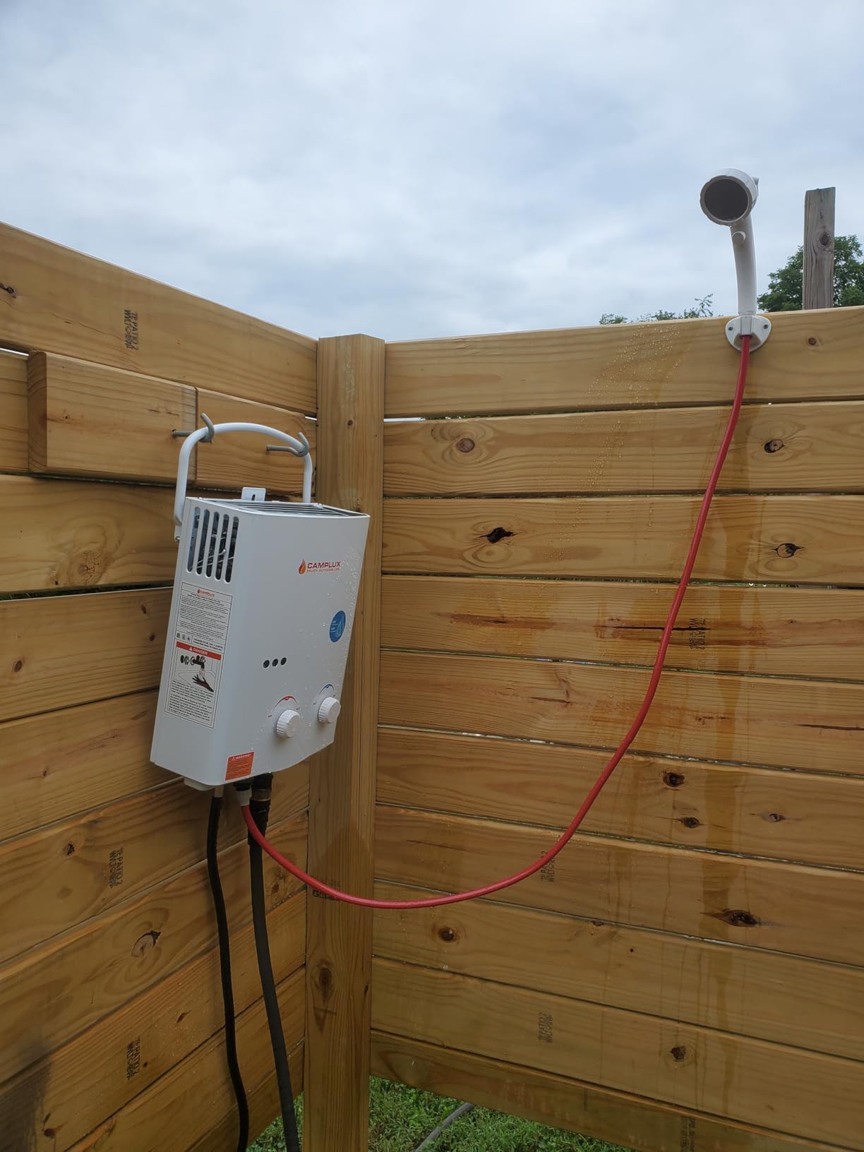 Camplux Tankless Water Heater, 1.32 GPM Portable Propane Outdoor Camping Water Heater, 5L, AY132, White customer photo 2