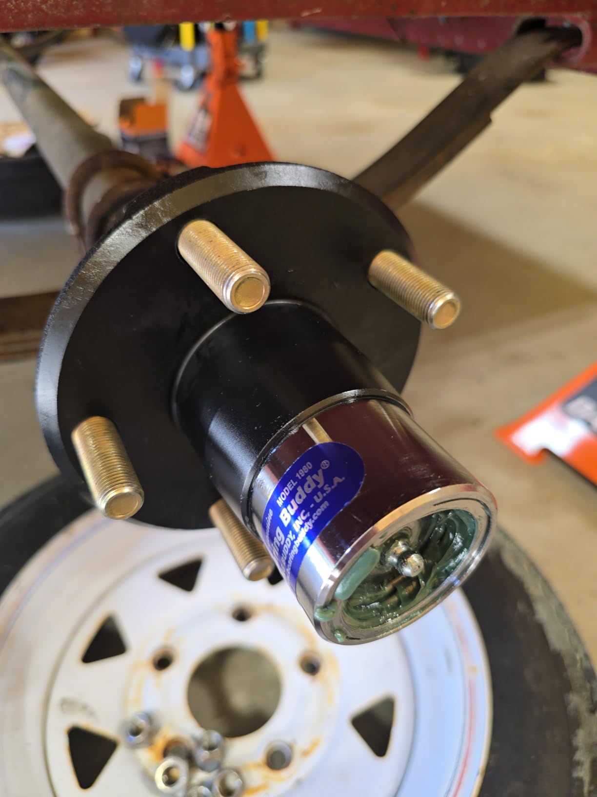 Bearing Buddy 1980 - USA-Made Chrome Plated Wheel Bearing Protectors w/ 19B Bra - Trailer Hub Dust Cap Replacement for Boats, ATVs, Utility Trailers & More - Only Fits Hubs w/a 1.980