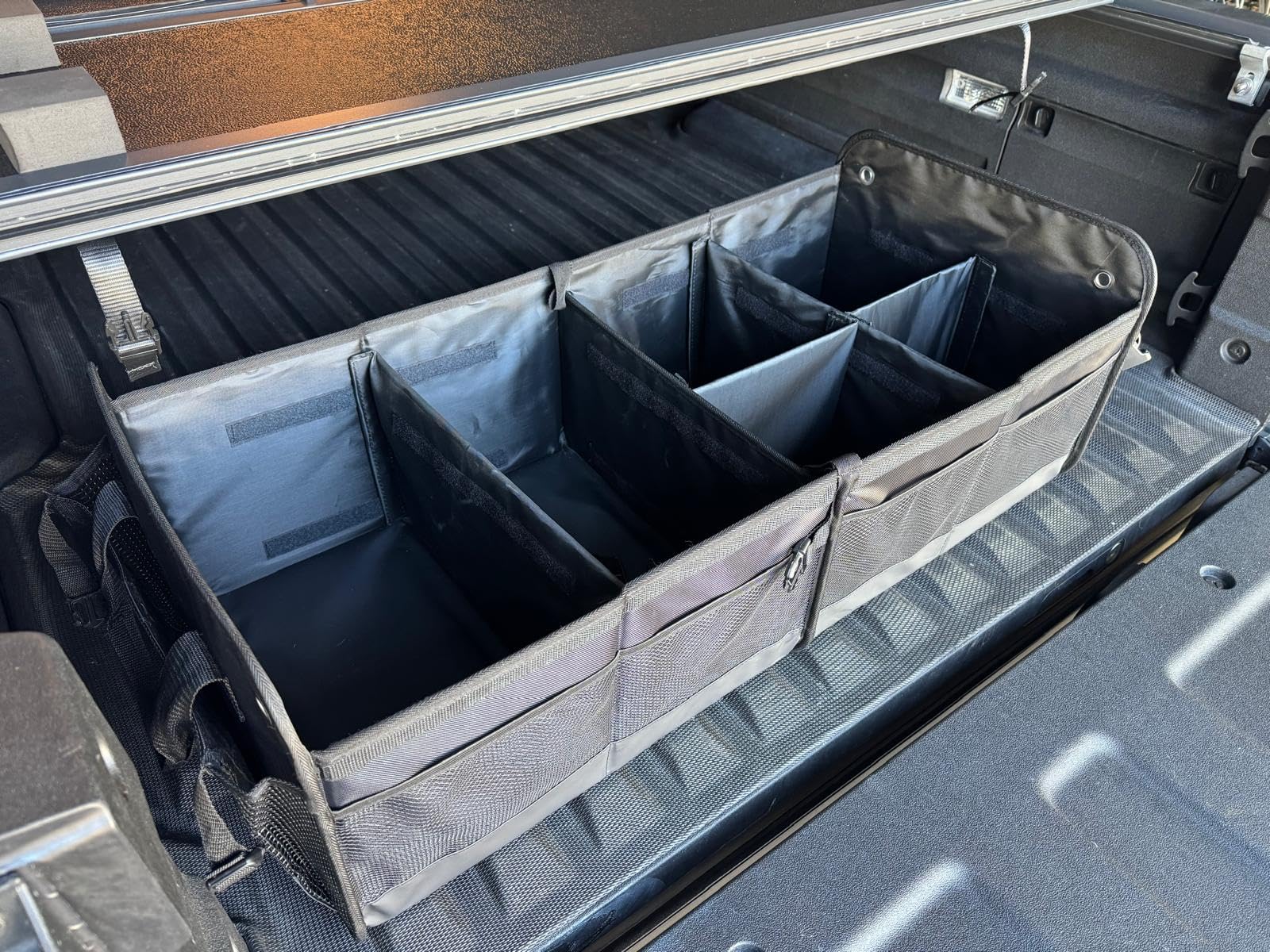 TRUNKCRATEPRO Trunk Organizer For Car, Suv, Truck | Premium Adjustable Multi Compartments Collapsible Car Trunk Organizer With Securing Straps & Non-Slip Bottom (Large Size, Black) customer photo 1