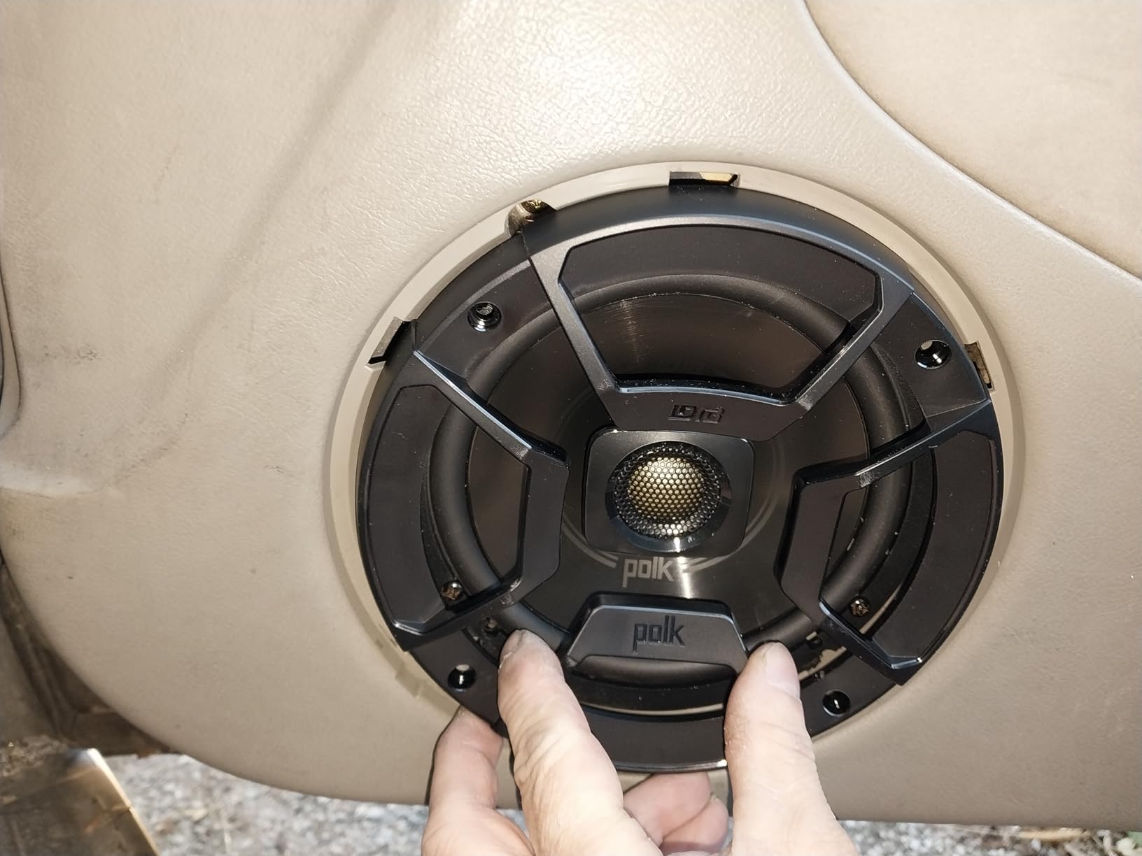 Polk Audio DB652 DB+ Series 6.5 Inch Marine Speakers, 2-Way Coaxial for Car Audio & Boat, 40-22kHz Frequency Response, Polypropylene Woofer Cone, 3/4