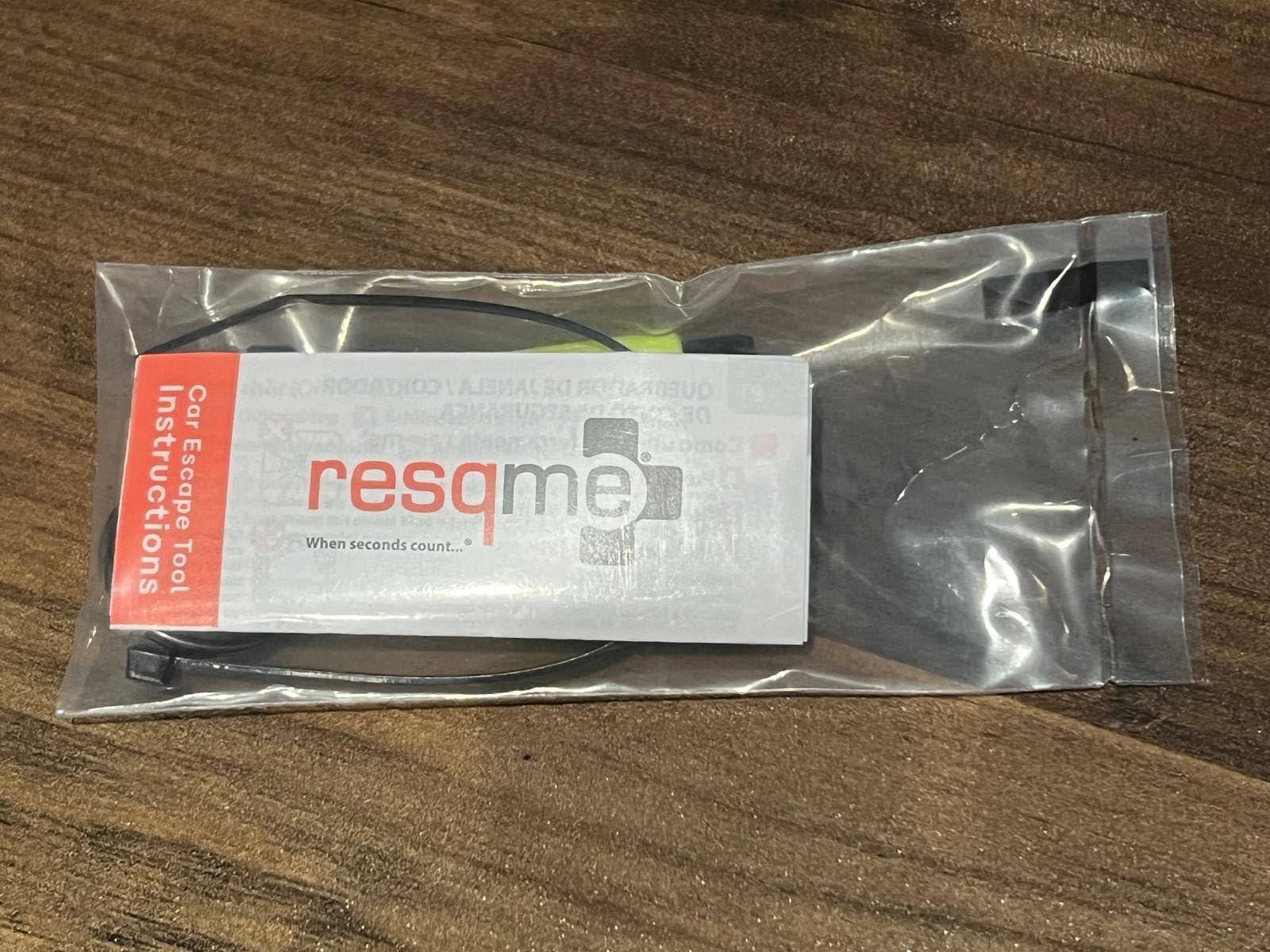 Resqme Pack of 2, The Original Emergency Keychain Car Escape Tool, 2-in-1 Seatbelt Cutter and Window Breaker, Made in USA, Safety Yellow customer photo 1