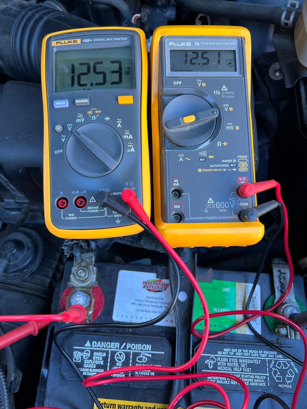 Fluke 15B+ Digital Multimeter, for Electrical Applications, Measures AC/DC Voltage and Current Measurements up to 1000V and 10A customer photo 1