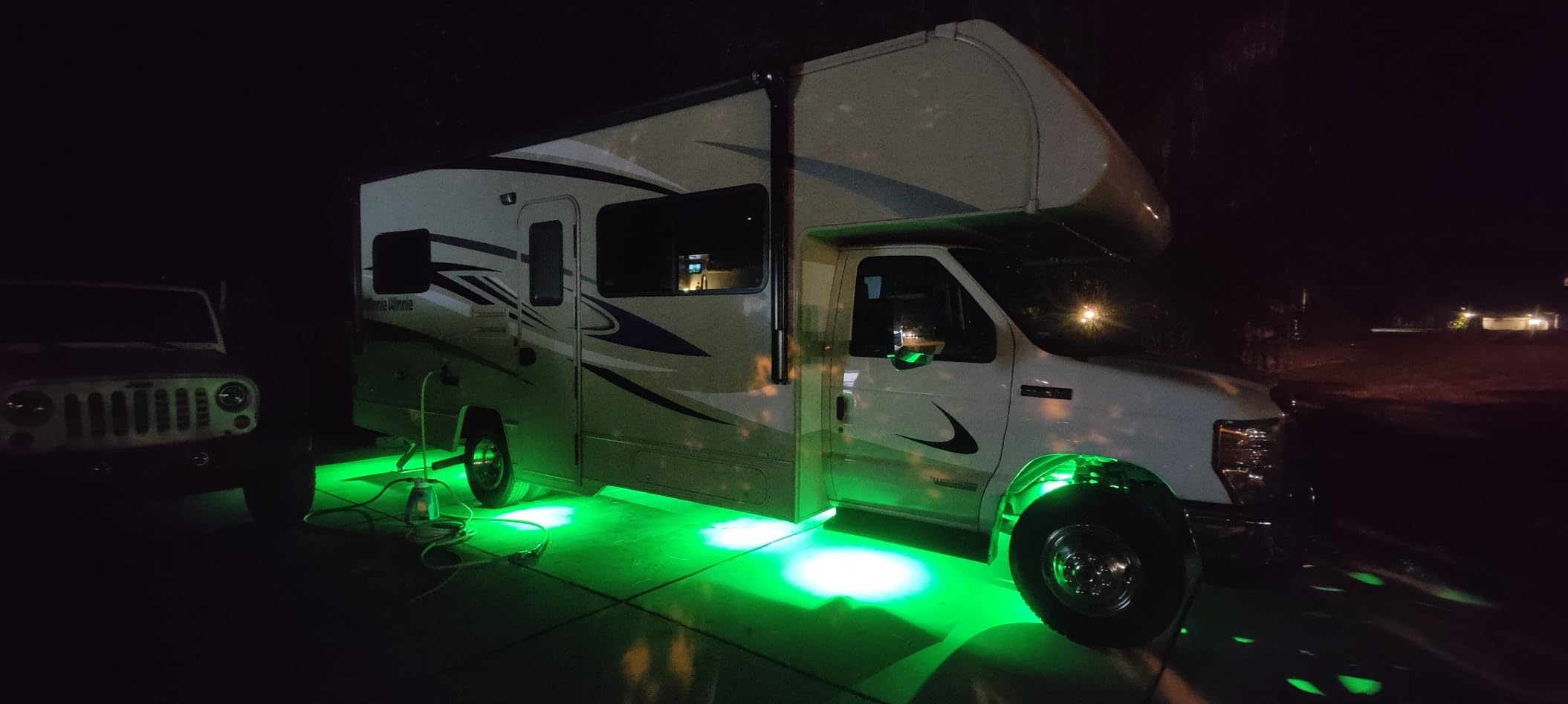 MICTUNING 2nd-Gen CM RGB Rock Lights - 8 Pods Waterproof Multicolor Neon Underglow Kit with Bluetooth App Control & Music Mode for Trucks Pickup UTV SUV ATV (2 Year Warranty) customer photo 1