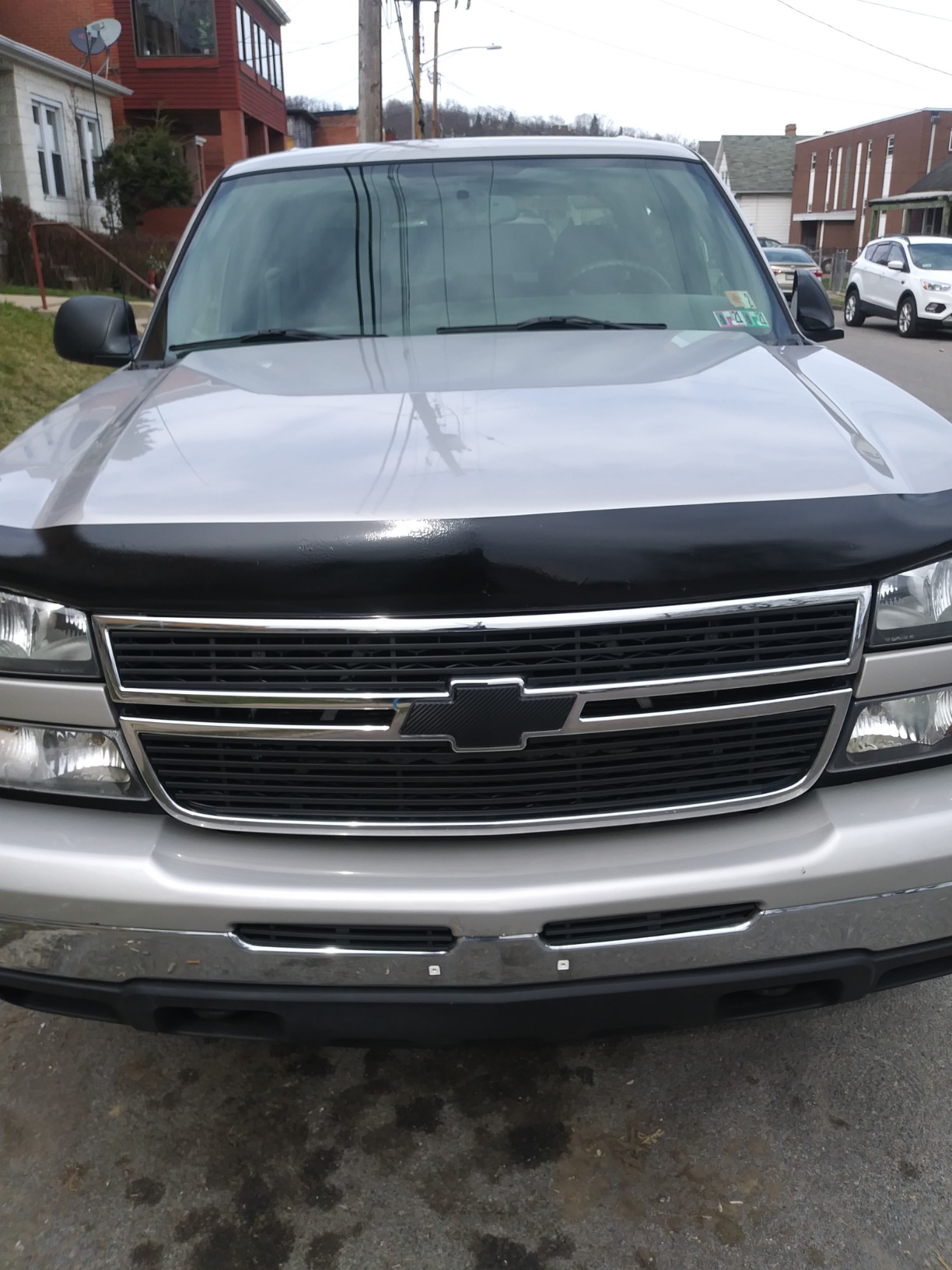 APS Compatible with Chevy Silverado 2500HD 3500 2005-2006 & 06 1500 HD SS & 07 Classic Main Upper Stainless Steel SS Chrome Billet Front Grill Grille Insert C65306A customer photo 1