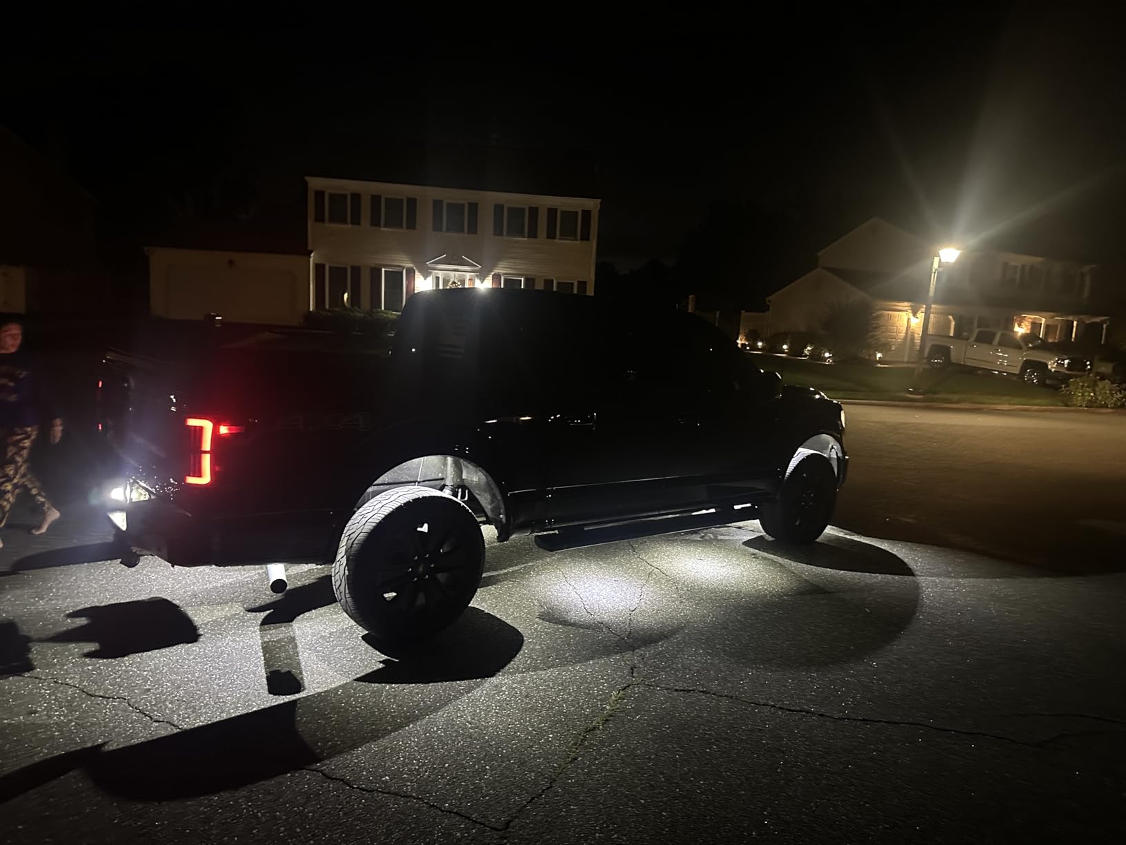 6 Pods LED Rock Lights, Ampper Waterproof LED Neon Underglow Light for Car Truck ATV UTV SUV Offroad Boat Underbody Glow Trail Rig Lamp (White) customer photo 2