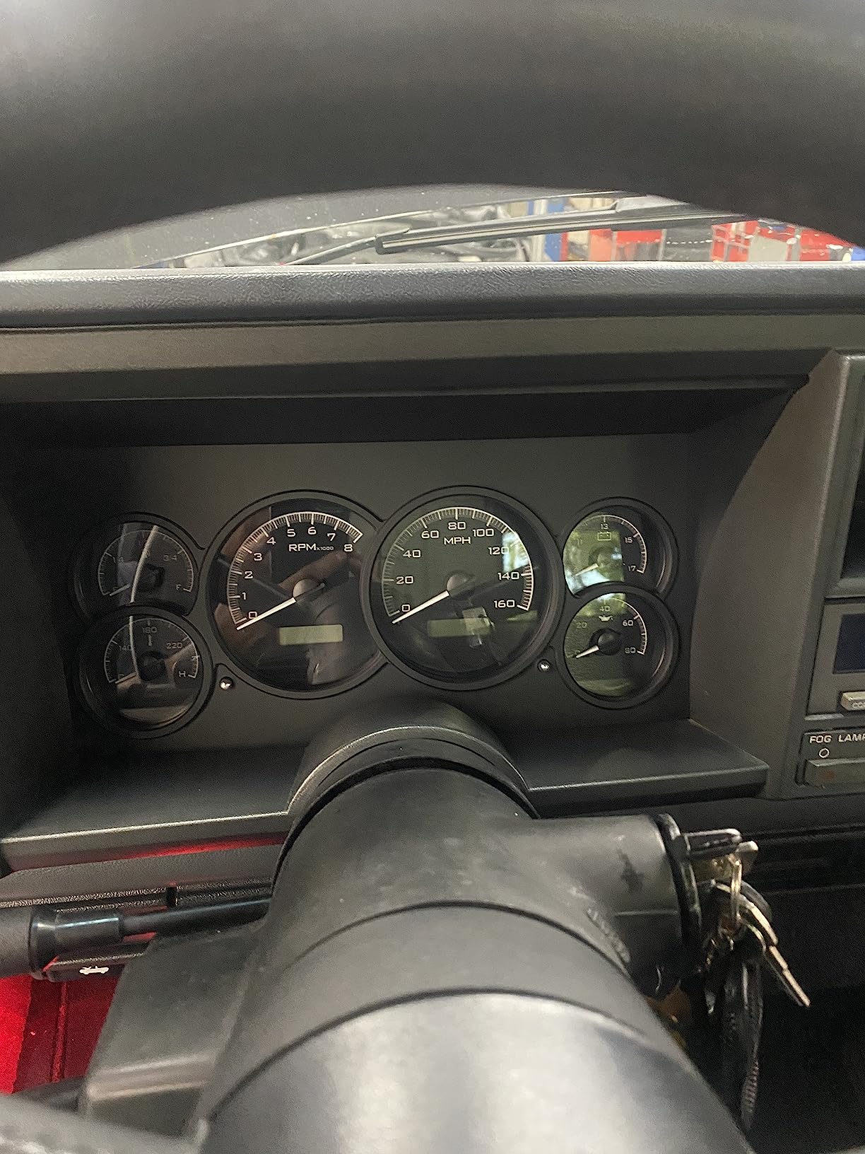 Dakota Digital 88-94 Chevy/GMC Pickup Truck Analog Dash Gauges Black Alloy Red VHX-88C-PU-K-R customer photo 1