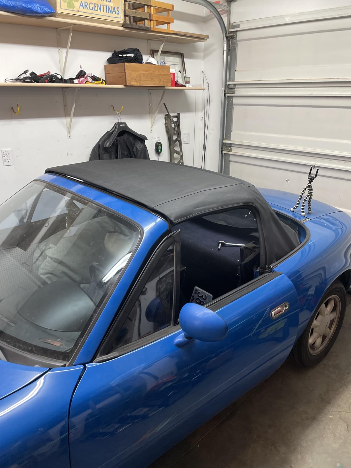 Compatible With Mazda Miata Convertible Top with Plastic Window Black Cabrio 1989-2005 customer photo 2