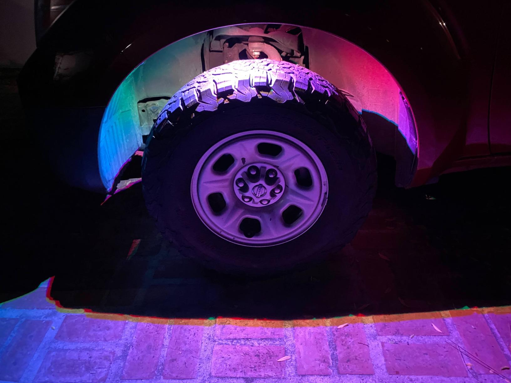 Nilight RGB LED Rock Lights Kit, 4 pods Underglow Multicolor Neon Light Pod with Bluetooth App Control Flashing Music Mode Wheel Well Light for Truck ATV UTV RZR SUV customer photo 1