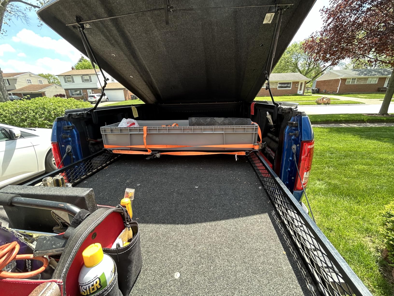 Buckhorn SW4815080201000 Plastic Straight Wall Storage Container Tote, (48-Inch x 15-Inch x 7-1/2-Inch), Light Gray customer photo 2