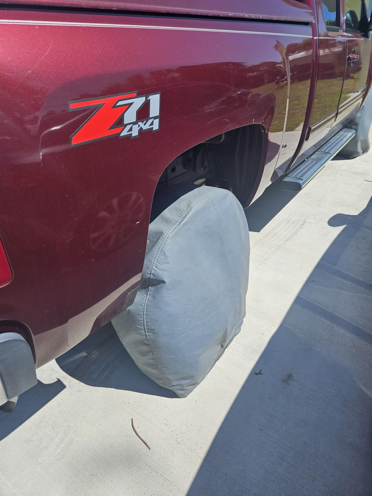 Explore Land Tire Covers 4 Pack - Tough Wheel Protector for Truck, SUV, Trailer, Camper, RV Universal Fits Tire Diameters 26-28.75 inches, Charcoal customer photo 2