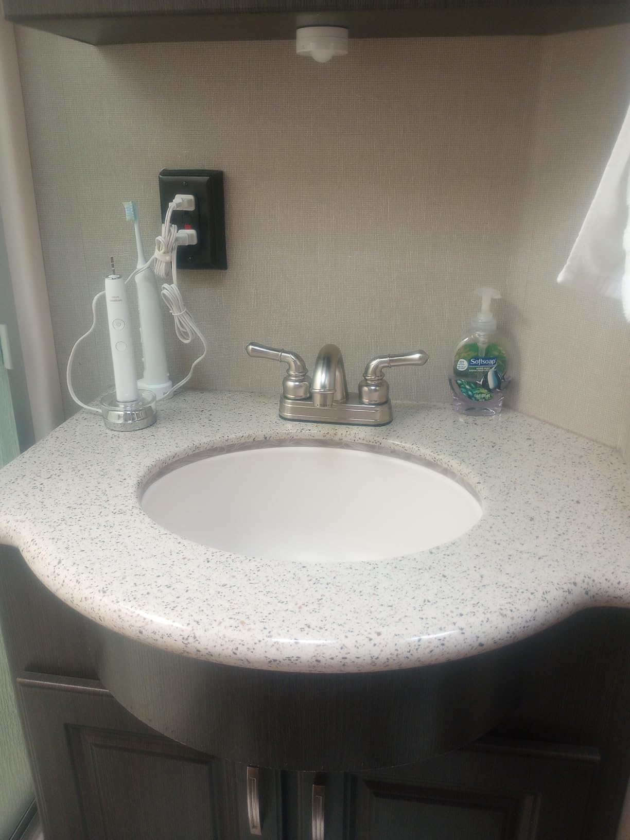 Dura Faucet DF-PL620C-SN RV Bathroom Sink Faucet - Smooth Turning 2-Lever (Brushed Satin Nickel) customer photo 2