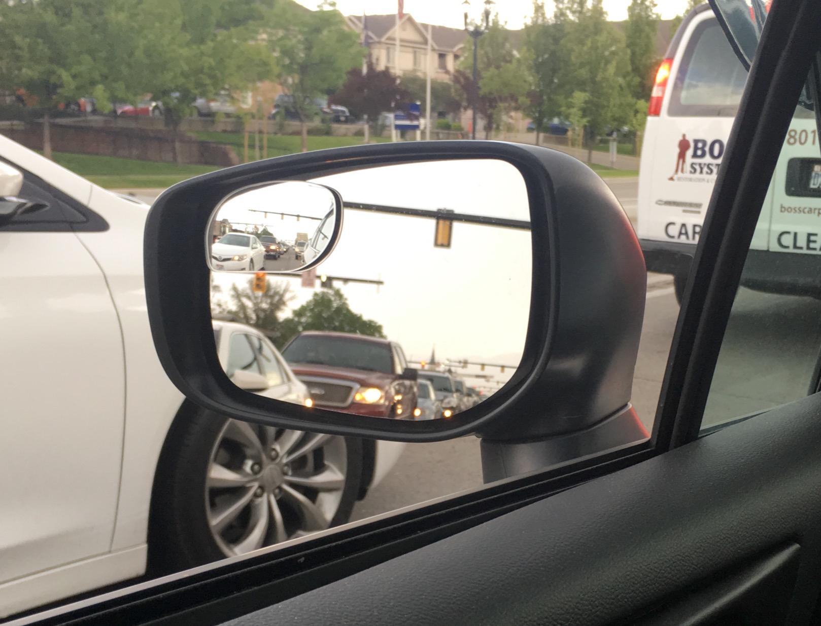 Blind Spot Convex Car Mirror - Rearview Accessories for Car Interior - Automotive Blindspot Mirrors for Larger Image and Improved Traffic Safety (2-Pack) customer photo 2