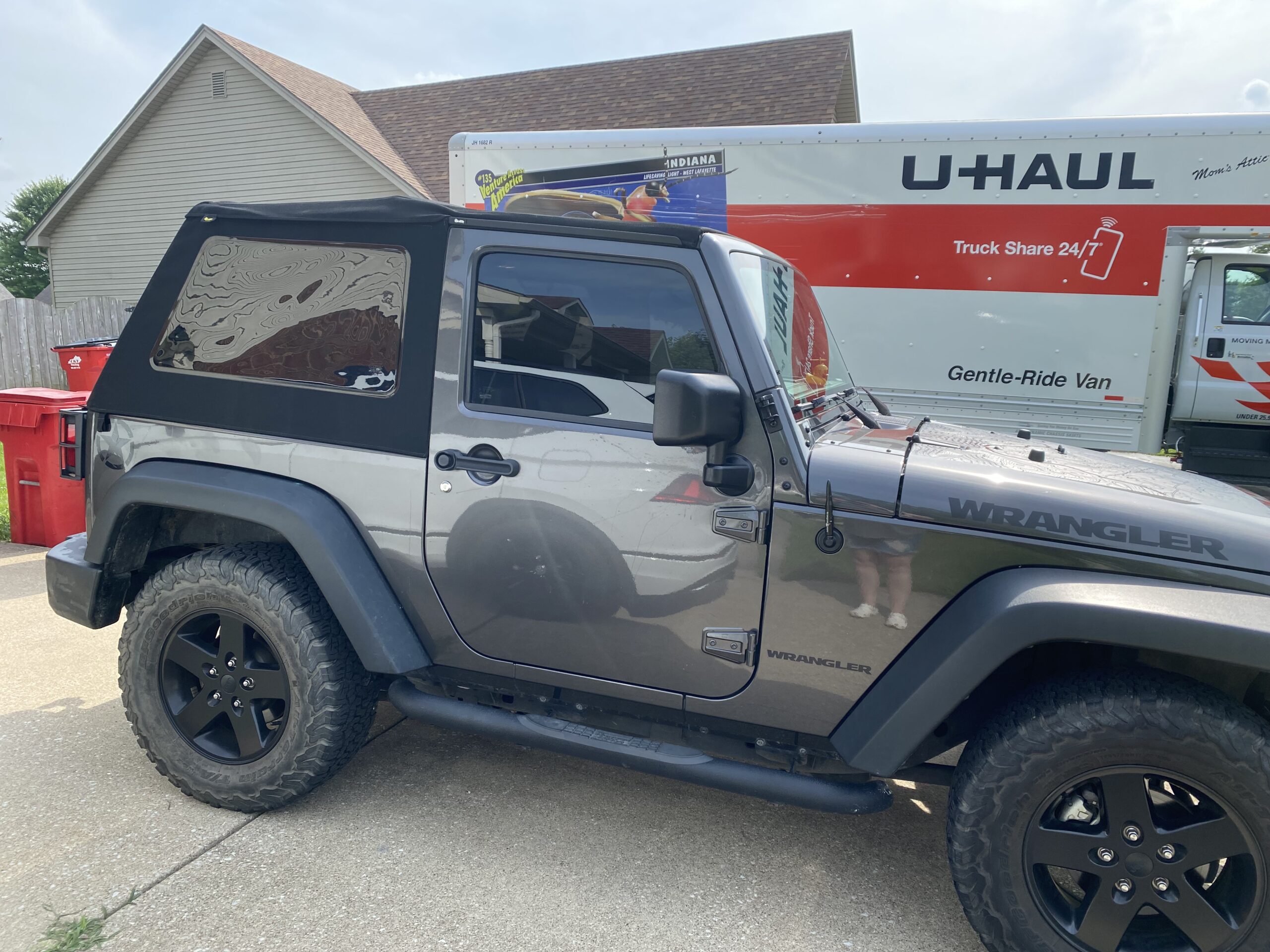 Bestop 5492217 Black Twill Trektop NX Glide Convertible Soft Top for 2007-2018 Wrangler JK 2-Door customer photo 2