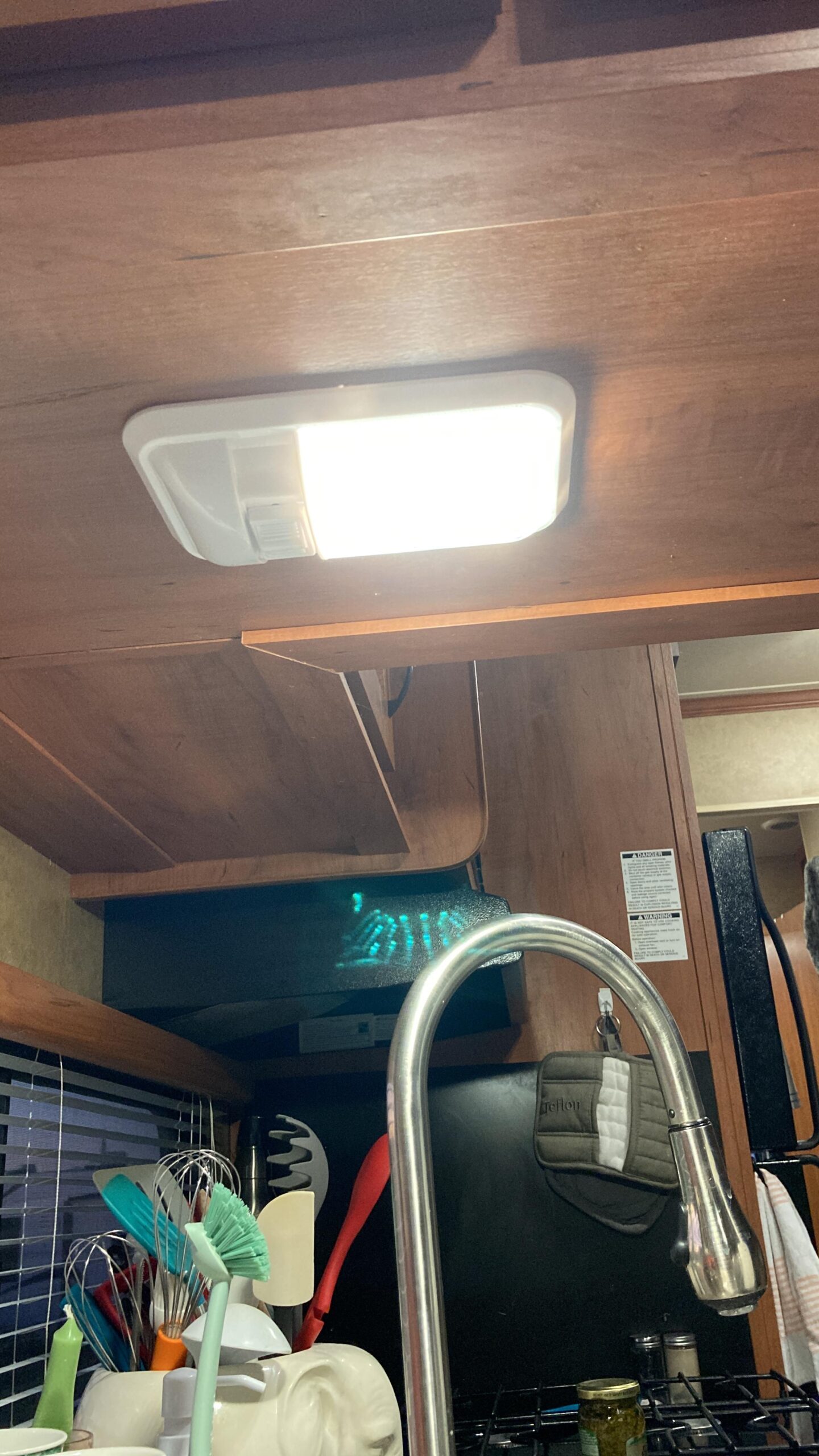 12V Led RV Ceiling Dome Light RV Interior Lighting for Trailer Camper with Switch, Single Dome 300LM customer photo 2
