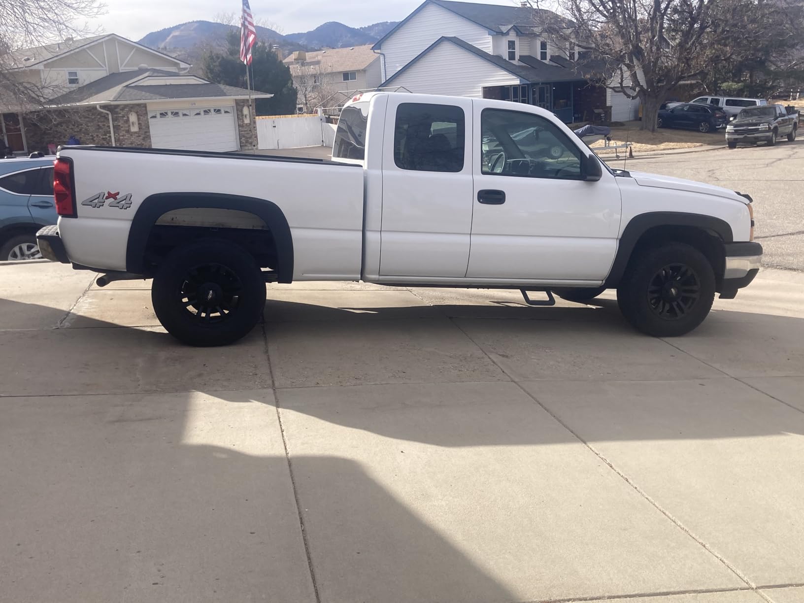 Tyger Auto Fender Flare Compatible with 1999-2006 Chevy Silverado GMC Sierra 1500 2500 3500HD; 2007 Classic Fleetside, Fine-Textured Black Paintable Factory Style 4pc customer photo 1