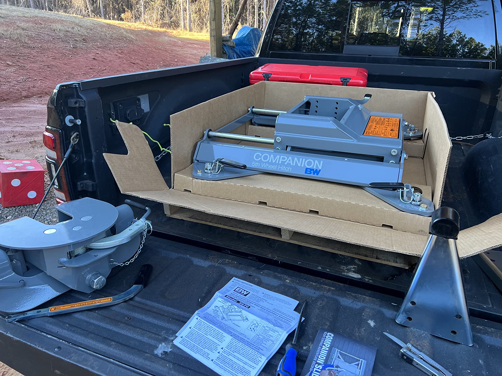 B&W Trailer Hitches Companion OEM Slider Fifth Wheel Hitch - Compatible with Ram OEM Puck System - RVK3670 customer photo 2