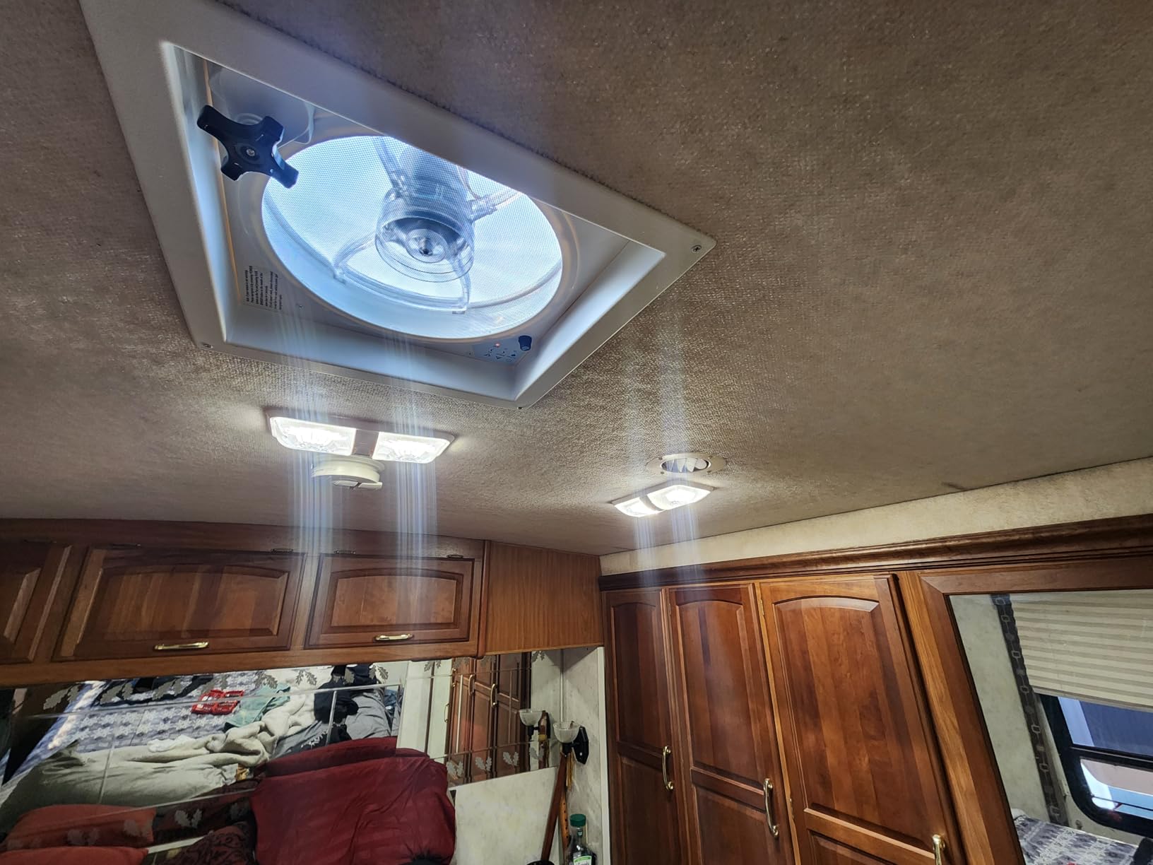 Kohree RV Lights Interior 5PCS, RV LED Ceiling Lights, 12V RV Lights Double Dome Light Fixture with ON/OFF Switch for RV Car Trailer Camper Boat, Natural White 4000-4500K, 48X5050SMD customer photo 1