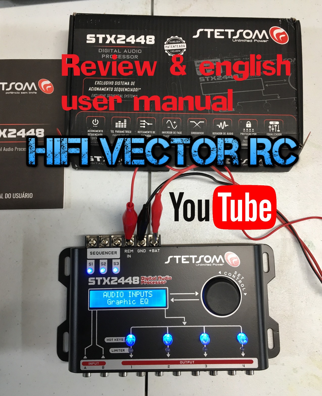 Stetsom STX 2448 DSP PRO - Digital Signal Processor, DSP PRO, Equalizer, High Precision Crossover, Filters, Limiter, Digital Audio Processor 2.4, 2 inputs & 4 outputs customer photo 1