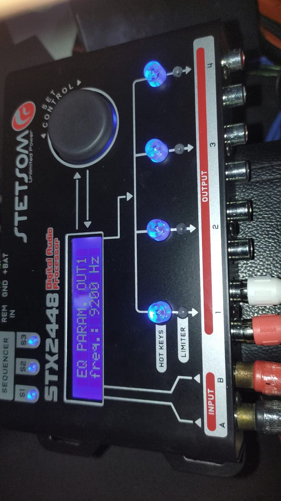 Stetsom STX 2448 DSP PRO - Digital Signal Processor, DSP PRO, Equalizer, High Precision Crossover, Filters, Limiter, Digital Audio Processor 2.4, 2 inputs & 4 outputs customer photo 2