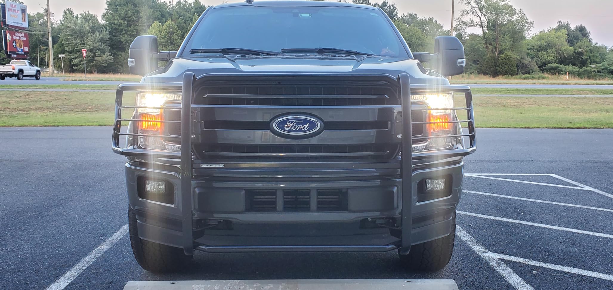Black Horse Grille brush Bumper Guard Modular Black Compatible with 2015-2024 Ford F-150-17FP32MA customer photo 1