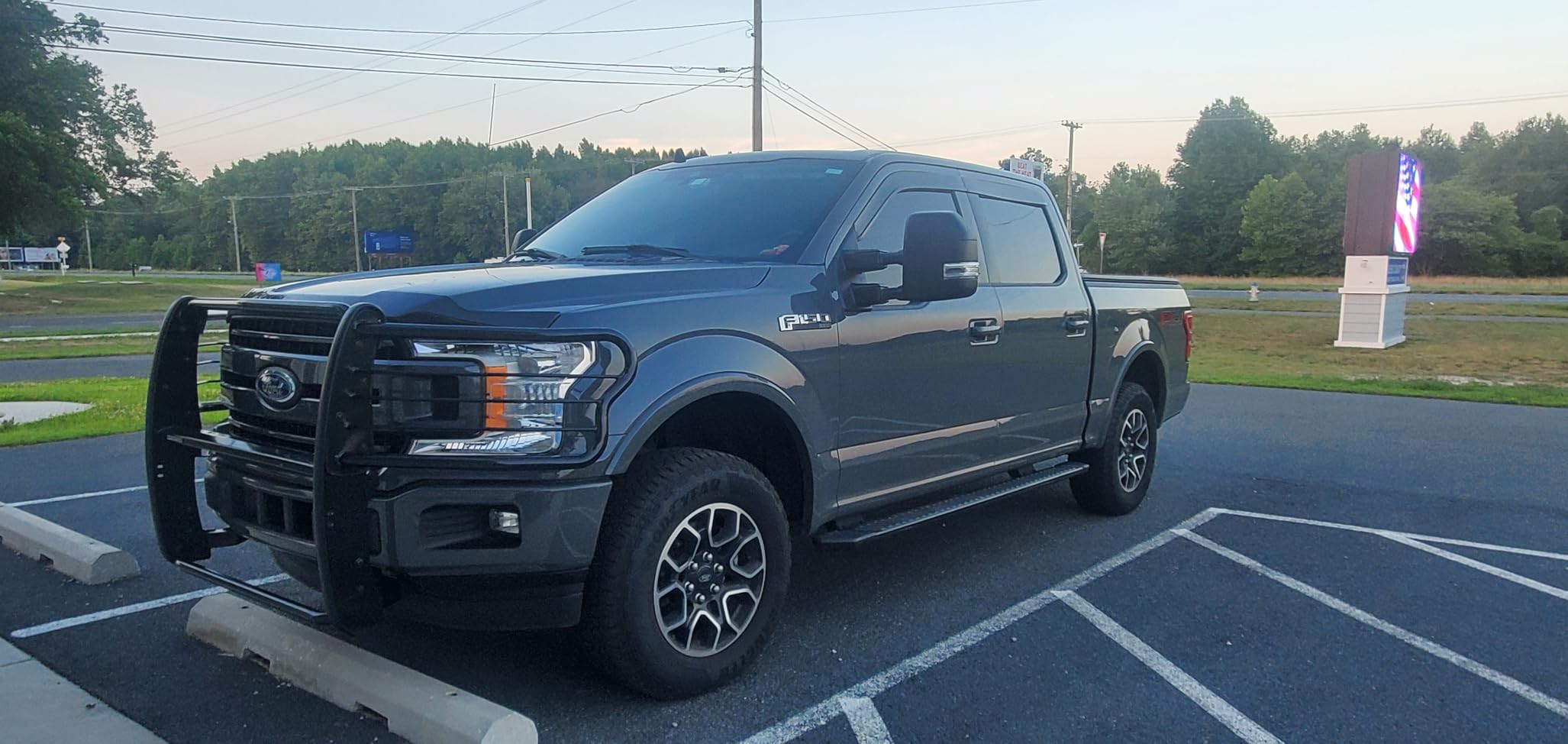 Black Horse Grille brush Bumper Guard Modular Black Compatible with 2015-2024 Ford F-150-17FP32MA customer photo 2