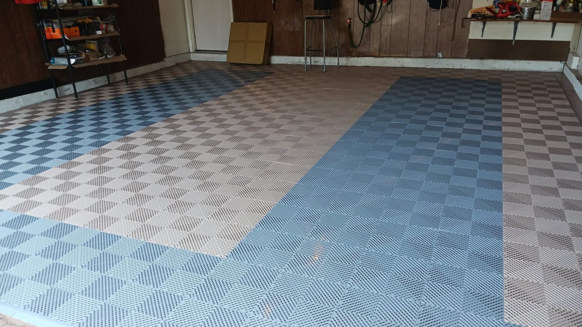 Nitro Tiles Vented Interlocking Garage Floor Tiles, 12