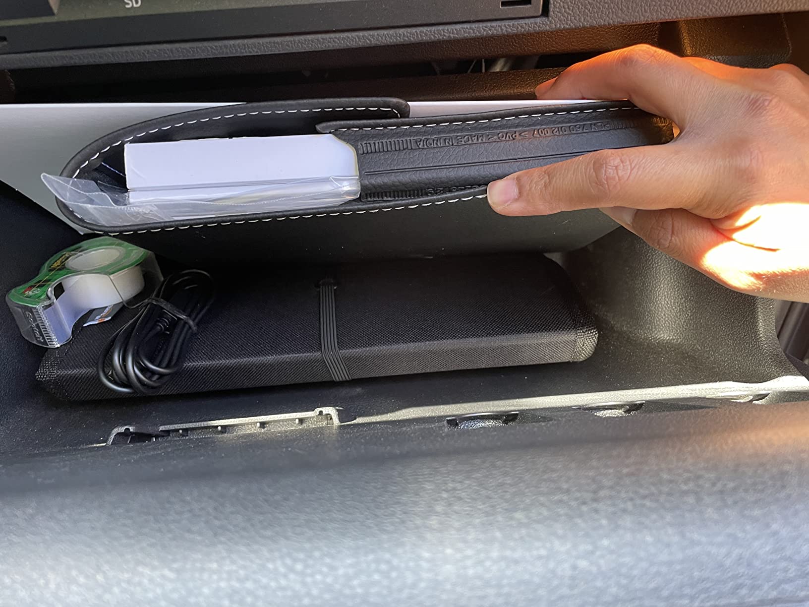 High Road Glove Box Organizer - Insurance and Registration Holder for Car Documents and Paperwork - Expandable Front Seat Organizer with Card Pockets customer photo 2
