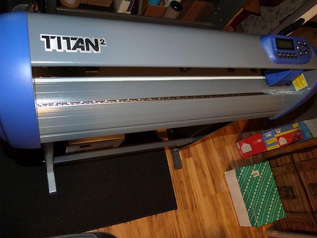 28-inch USCutter Titan 2 Vinyl Cutter/Plotter with Stand, Basket and Design and Cut Software customer photo 1