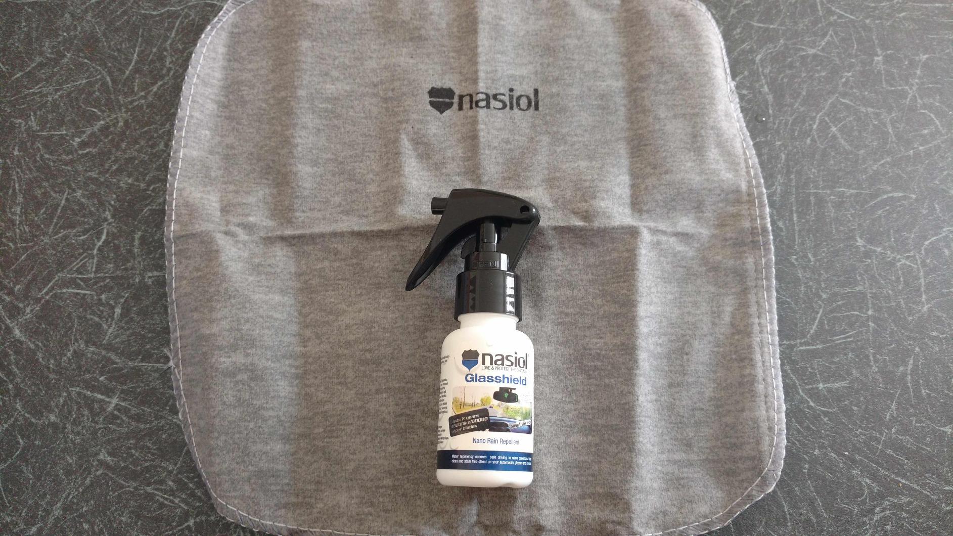Nasiol GlasShield Nano Rain Repellent Spray Kit, Windshield&Glass Ceramic Coating, Super Hydrophobic to 30000 Miles, Super Easy Application Spray&Wipe, Clear Vision for Safe Driving, Easy Ice Removal customer photo 2