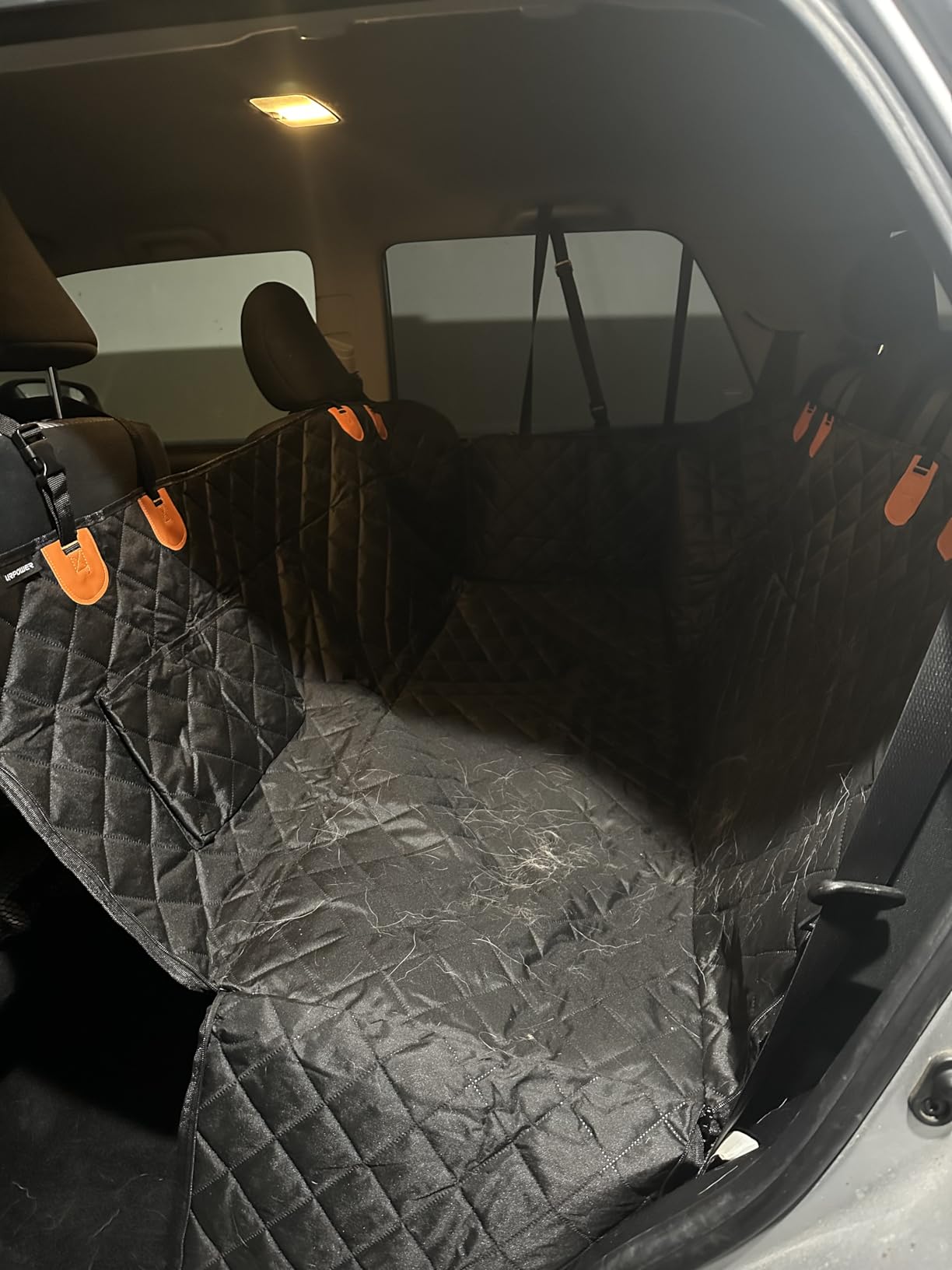 URPOWER Dog Car Seat Cover for Pets 100% Waterproof Seat Cover Hammock 600D Heavy Duty Scratch Proof Nonslip Durable Soft Back Seat Covers for Cars Trucks and SUVs customer photo 1