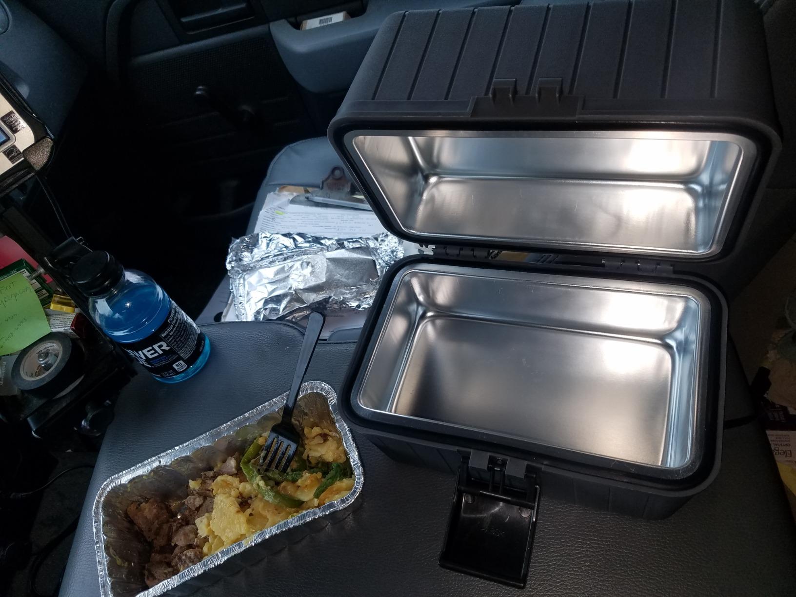 Gideon Heated Electric Lunch Box 12-Volt Portable Stove For Car, Truck, Camping, Etc. - Enjoy Hot Delicious Meals customer photo 2