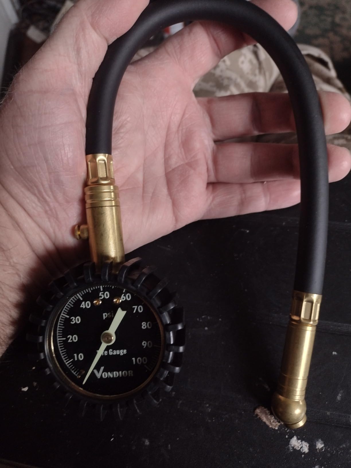 Tire Pressure Gauge (0-100 PSI) - Certified ANSI B40.1 Tire Gauge for Cars and Trucks, Large 2