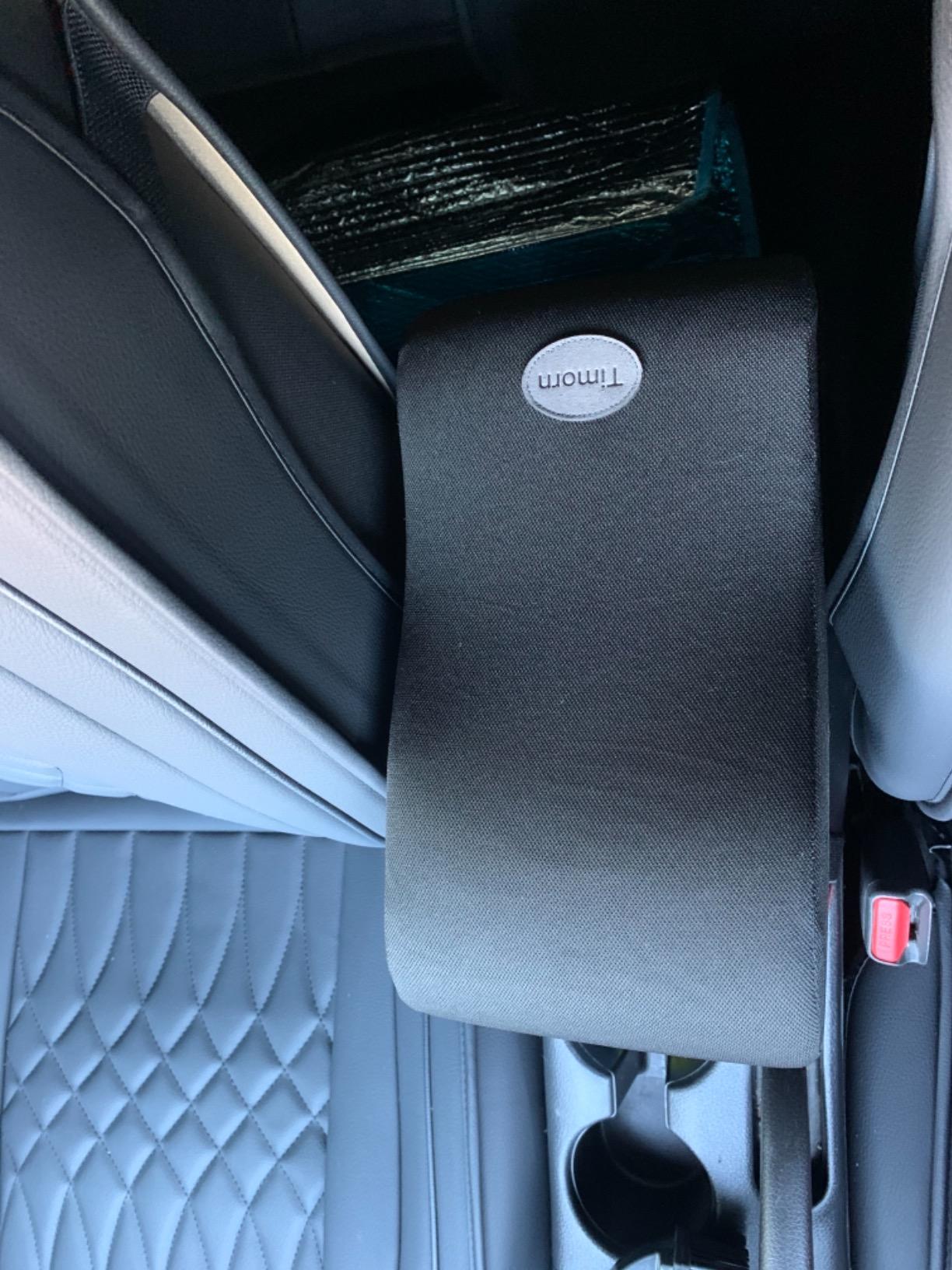Timorn Car Armrest Cushion, Memory Foam Car Armrest Console, Car Center Console Armrest Pillow (Black) customer photo 2