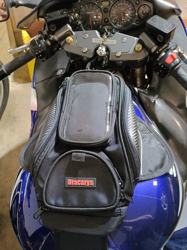 Dracarys Motorcycle Tank Bag - Oxford Saddle Black Motorbike Bag - Strong Magnetic Bag for Honda Yamaha Suzuki Kawasaki Harley customer photo 2