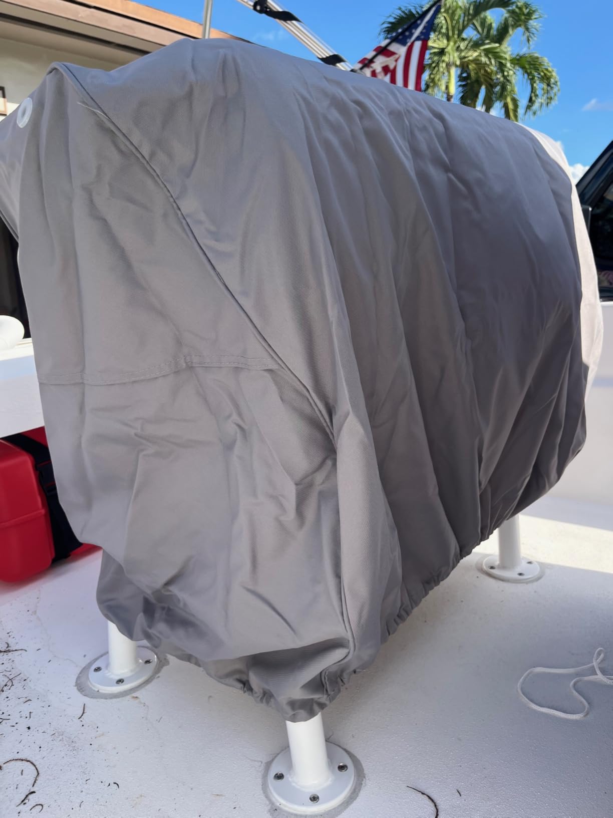 Savvycraft Waterproof Boat and Pontoon Lounge Seat Cover, Marine-Grade Heavy-Duty Polyester customer photo 1