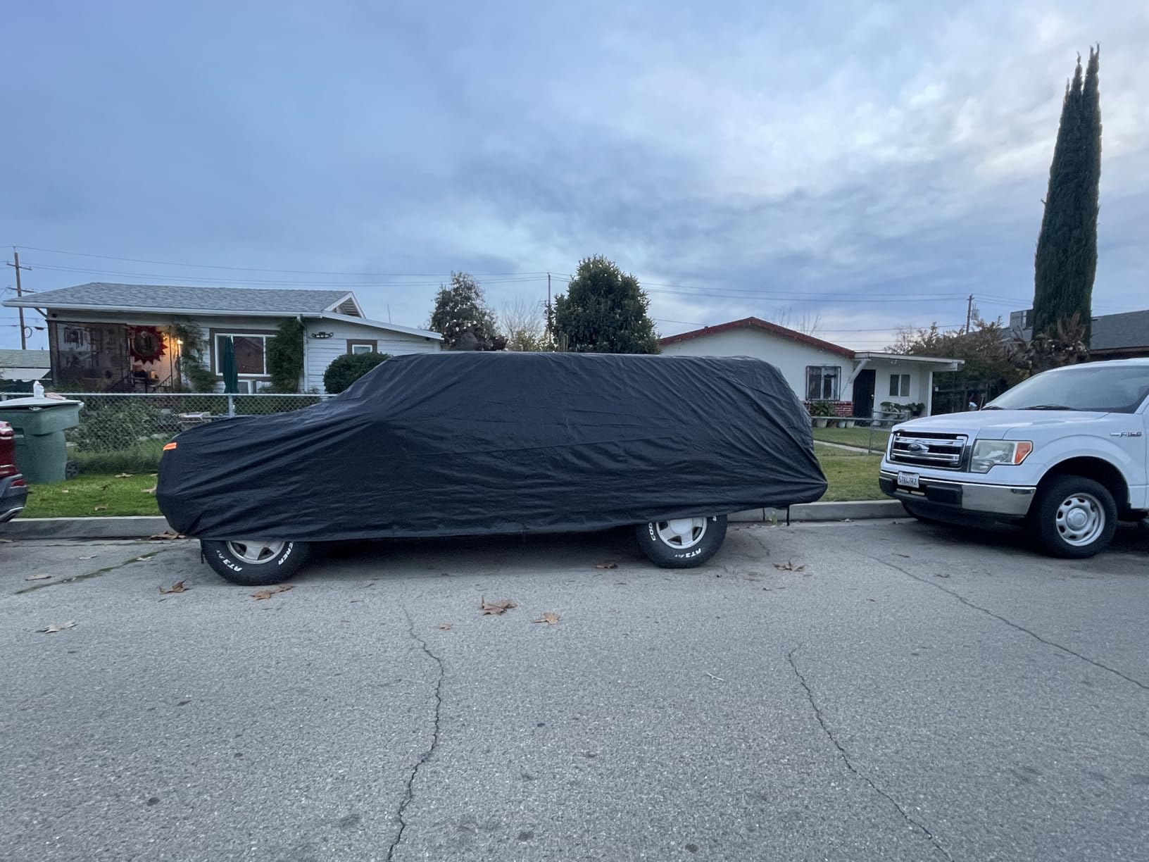 Kayme 6 Layers Car Cover Waterproof All Weather for Automobiles, Outdoor Full Cover Rain Sun UV Protection with Zipper Cotton, Size A2 3XL Universal Fit for Sedan (186-193 inch) customer photo 1