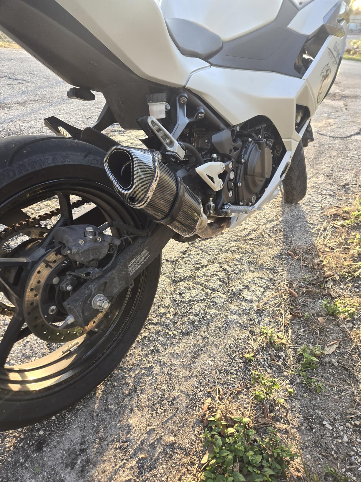 Exhaust Muffler Carbon Fiber 1.5-2