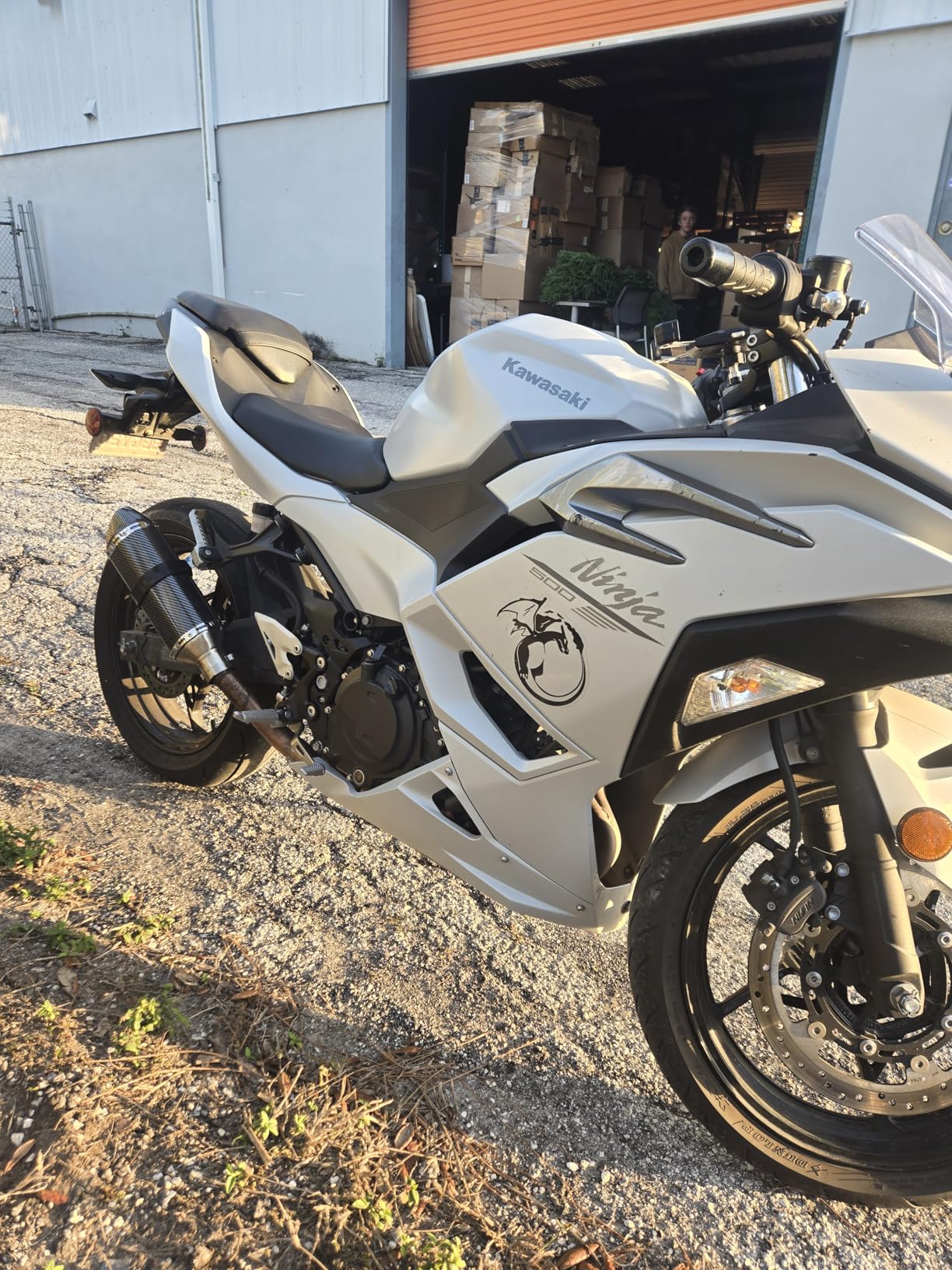 Exhaust Muffler Carbon Fiber 1.5-2