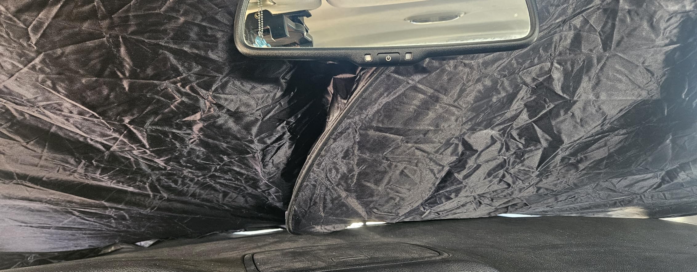 Magnelex Car Windshield Sunshade | Innovative No-Light-Pass Technology for Maximum Protection | Foldable Sun Shade Keeps Your Vehicle Cool | Fit for Cars, Trucks, and SUVs | Medium (59 x 31 in) customer photo 2