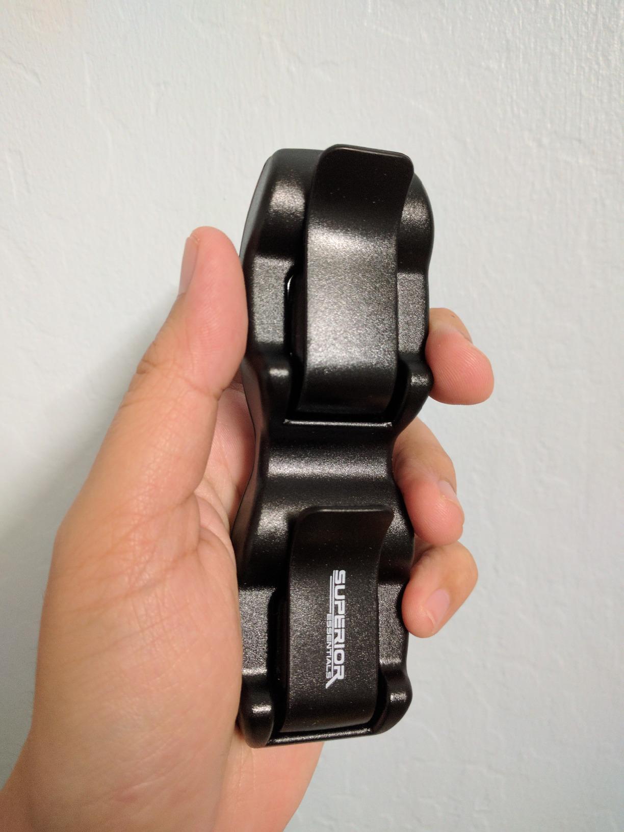 Superior Essentials Sunglass Holder for Car Visor - Eyeglass Car Mount with Double-Ends Sunglasses Holder Organizer, Universal Car Sunglass Holder Clip, Suitable for All Size Eyeglasses (2 Pack Black) customer photo 2