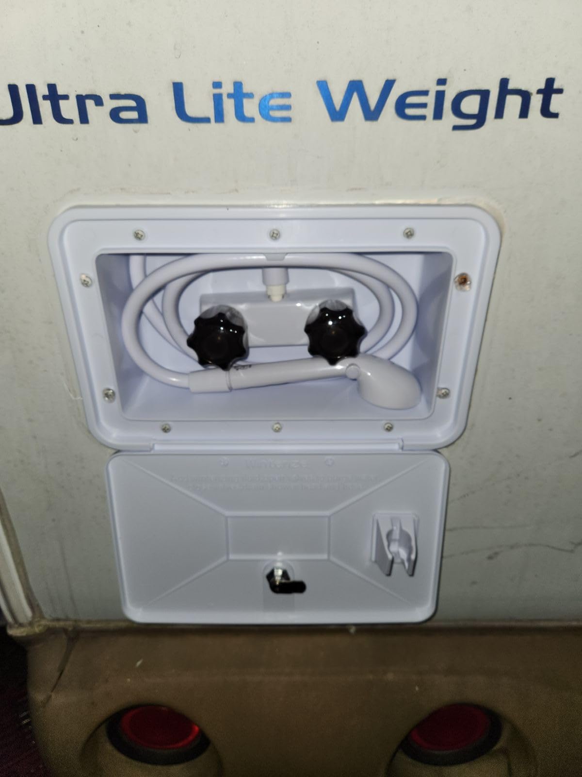 RecPro RV Exterior Shower Box Kit | Locking Cowboy Shower with 51