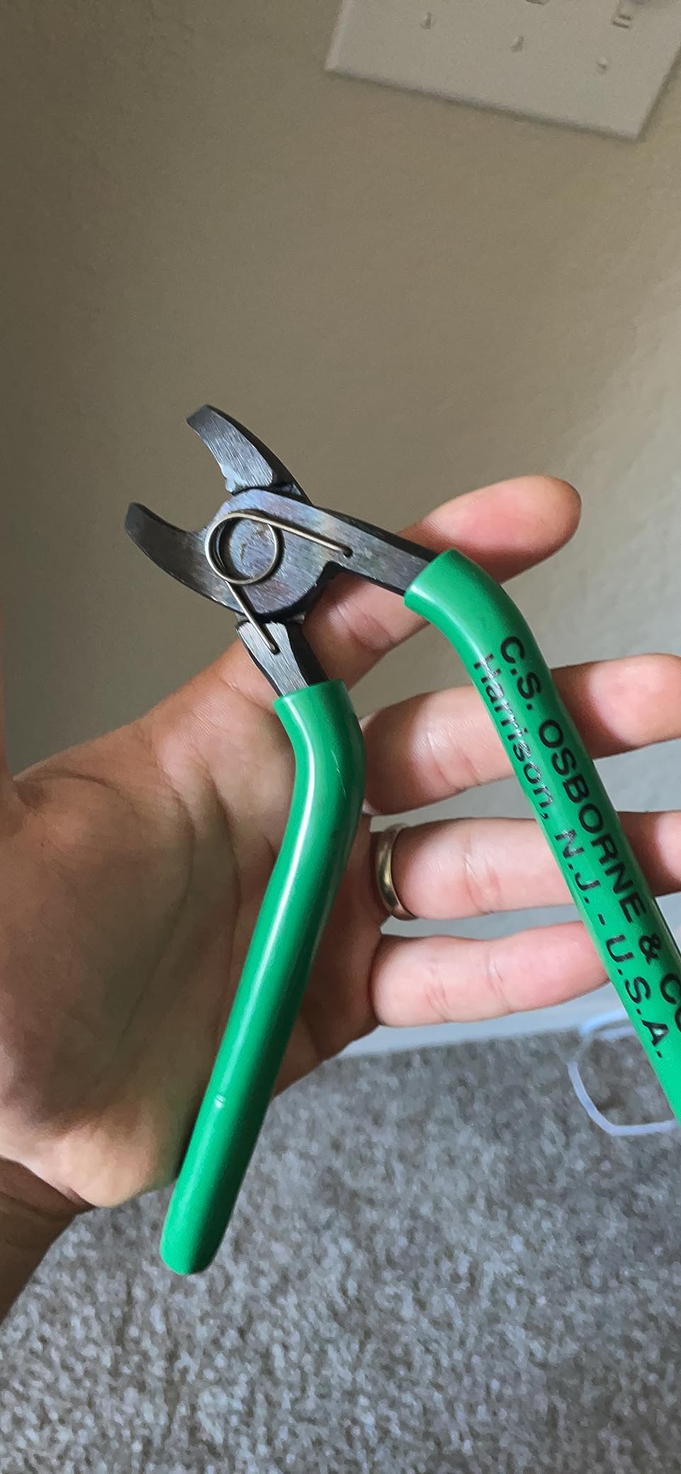 C.S. Osborne Hog Ring Pliers Curved Open Spring - No. 1440-CO customer photo 1