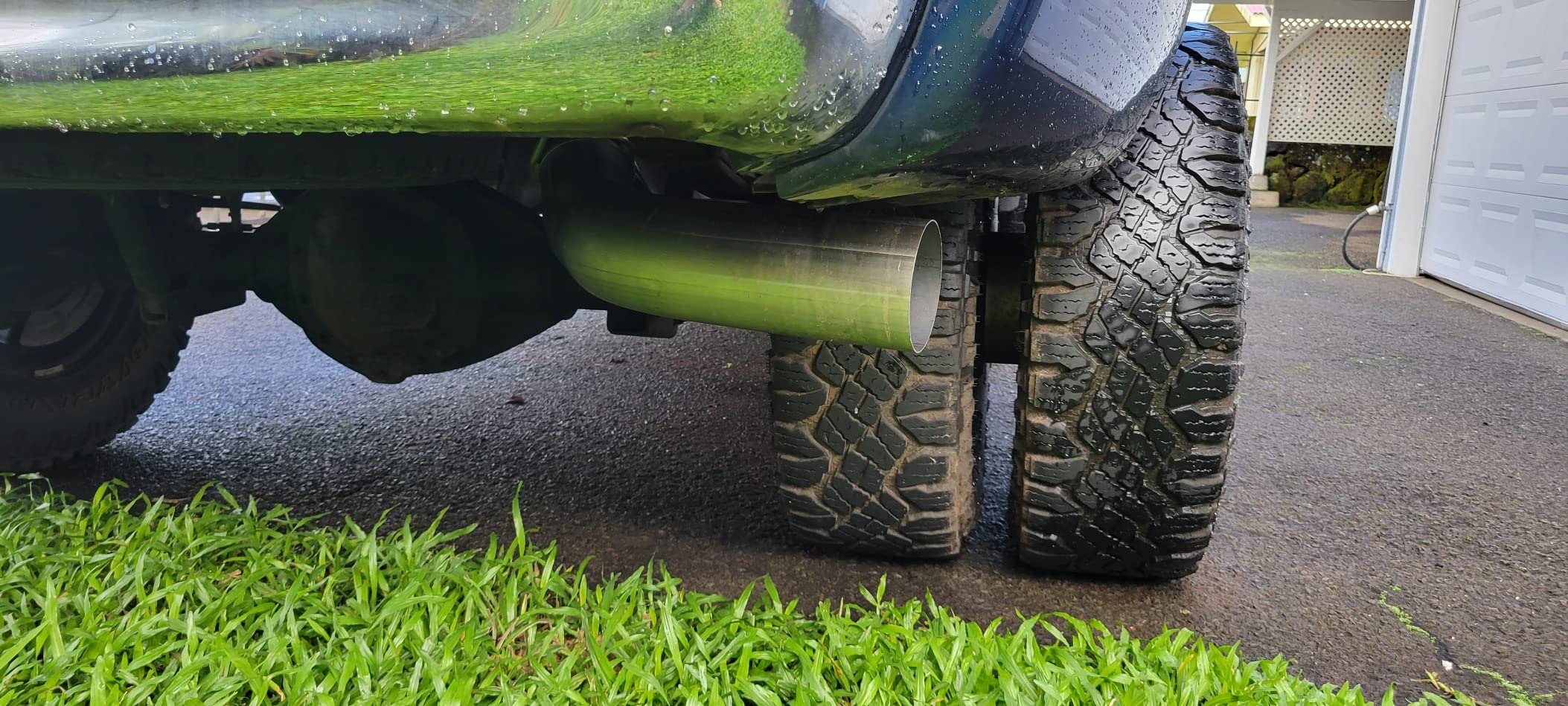 MagnaFlow Cat-Back Performance Exhaust System 17876 - Pro Series, Stainless Steel 5in Main Piping, Single Passenger Side Rear Exit, Satin Finish Muffler with No Tip - Ram Truck Exhaust Kit customer photo 2