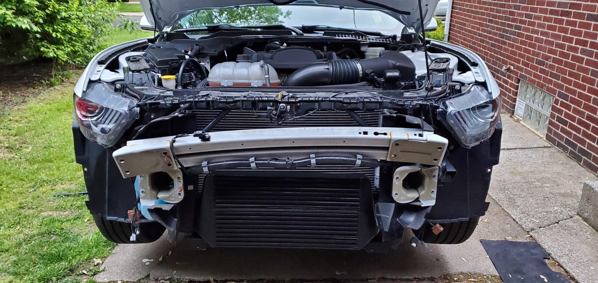 Direct Bolt On Upgrade Performance Aluminum Intercooler Compatible with Ford Mustang 2.3L EcoBoost 2015-2017 customer photo 2