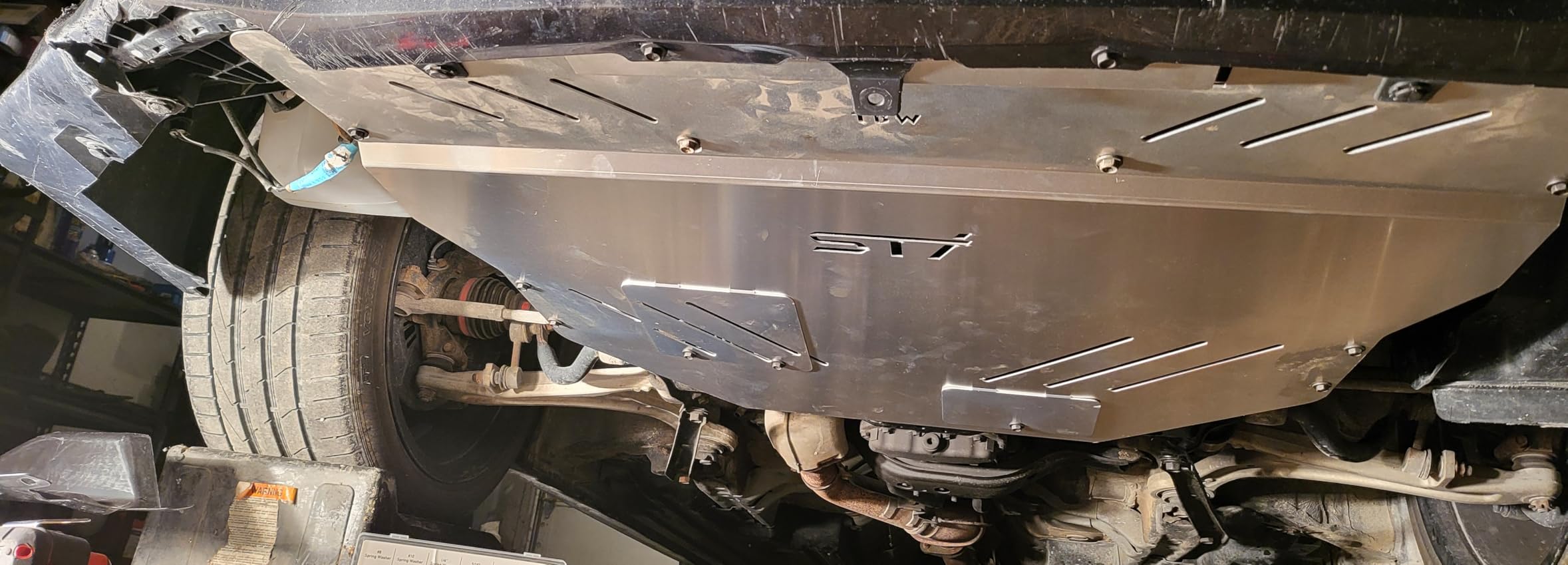 TBW Aluminum Under Tray Skid Plate for 2015+ Subaru STI customer photo 1
