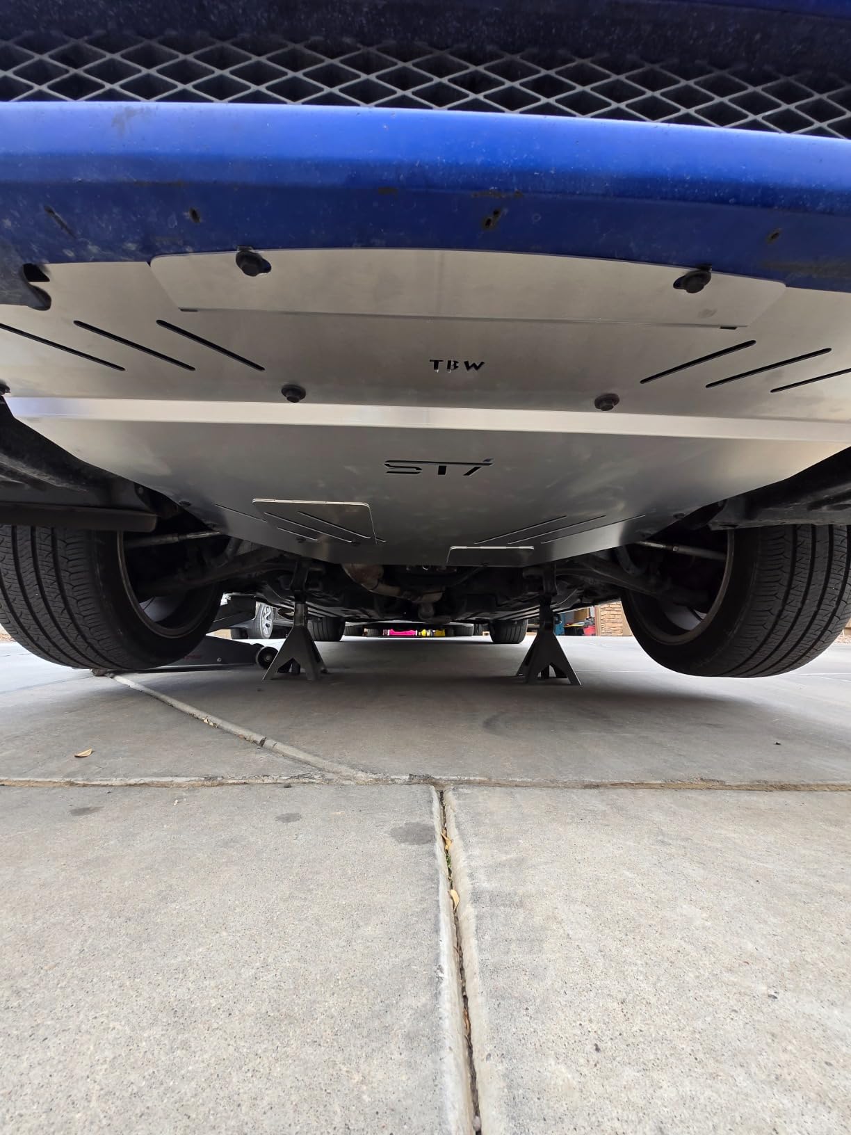 TBW Aluminum Under Tray Skid Plate for 2015+ Subaru STI customer photo 2