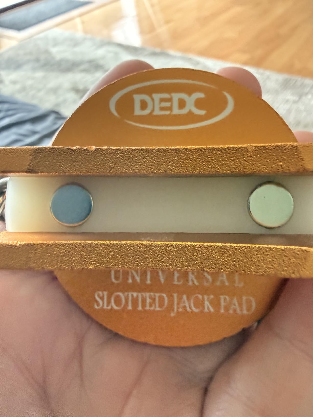DEDC Universal Aluminum Grooved Magnetic Jack Pad, Jacking Puck Pinch Weld Frame Rail Adapter, Oil Change Mush Haves, Change Tire Repair Tires Oil Must Have, for Car SUV Truck Pickup Sedan MPV Wagon customer photo 2
