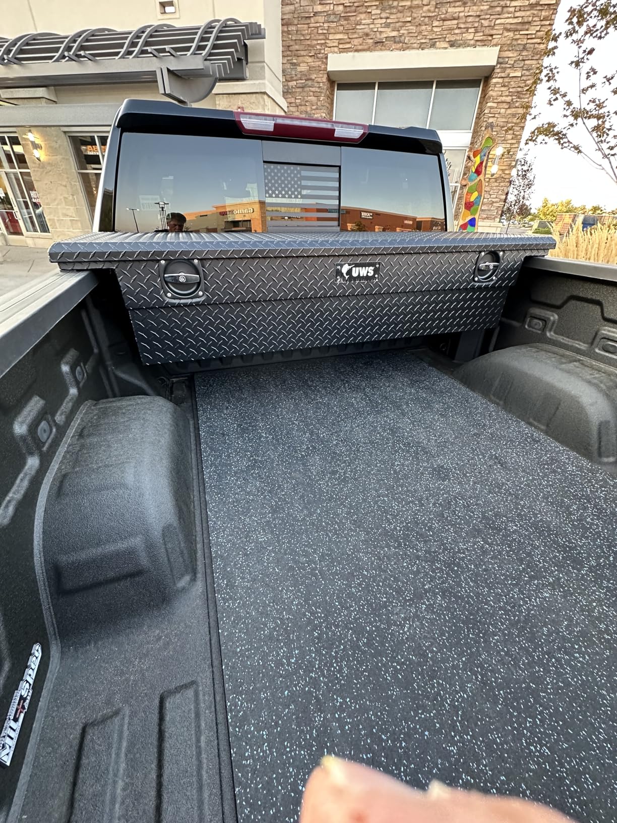 UWS EC10013 Secure Lock 69-Inch Matte Black Heavy-Wall Aluminum Truck Tool Box with Low Profile, RigidCore Lid customer photo 1