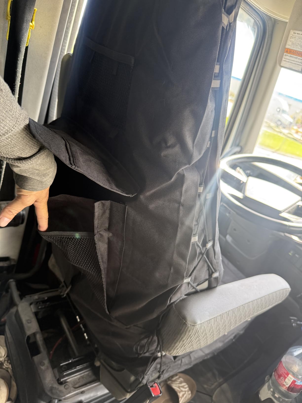 TIROL Front Car Seat Covers Waterproof Bucket Seat Cover Universal Heavy Duty High Back Seat Covers for Semi Truck, Cars, Trucks, Van, SUV, Pickup customer photo 1