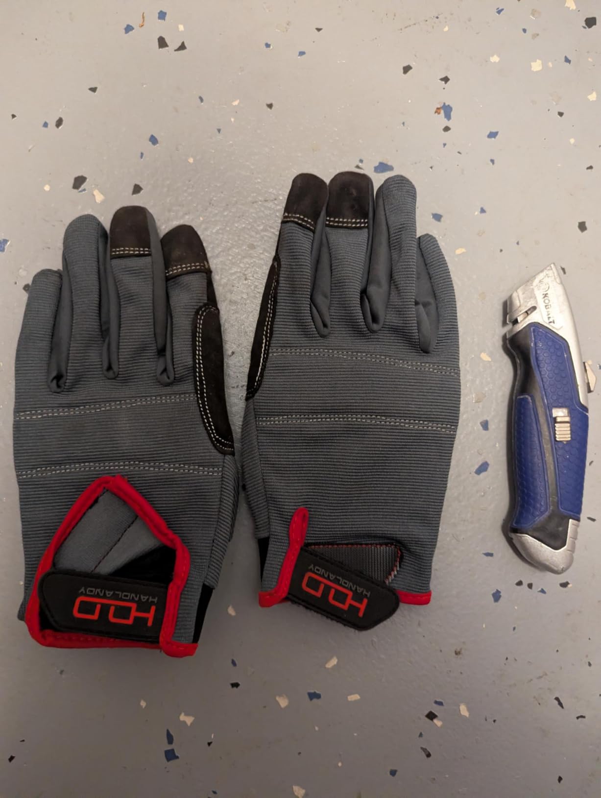HANDLANDY Work Gloves for Men & Women, Utility Mechanic Working Gloves Touch Screen, Flexible Gardening Gloves customer photo 1